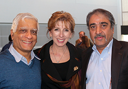 group photo of suresh, linda, and pradeep